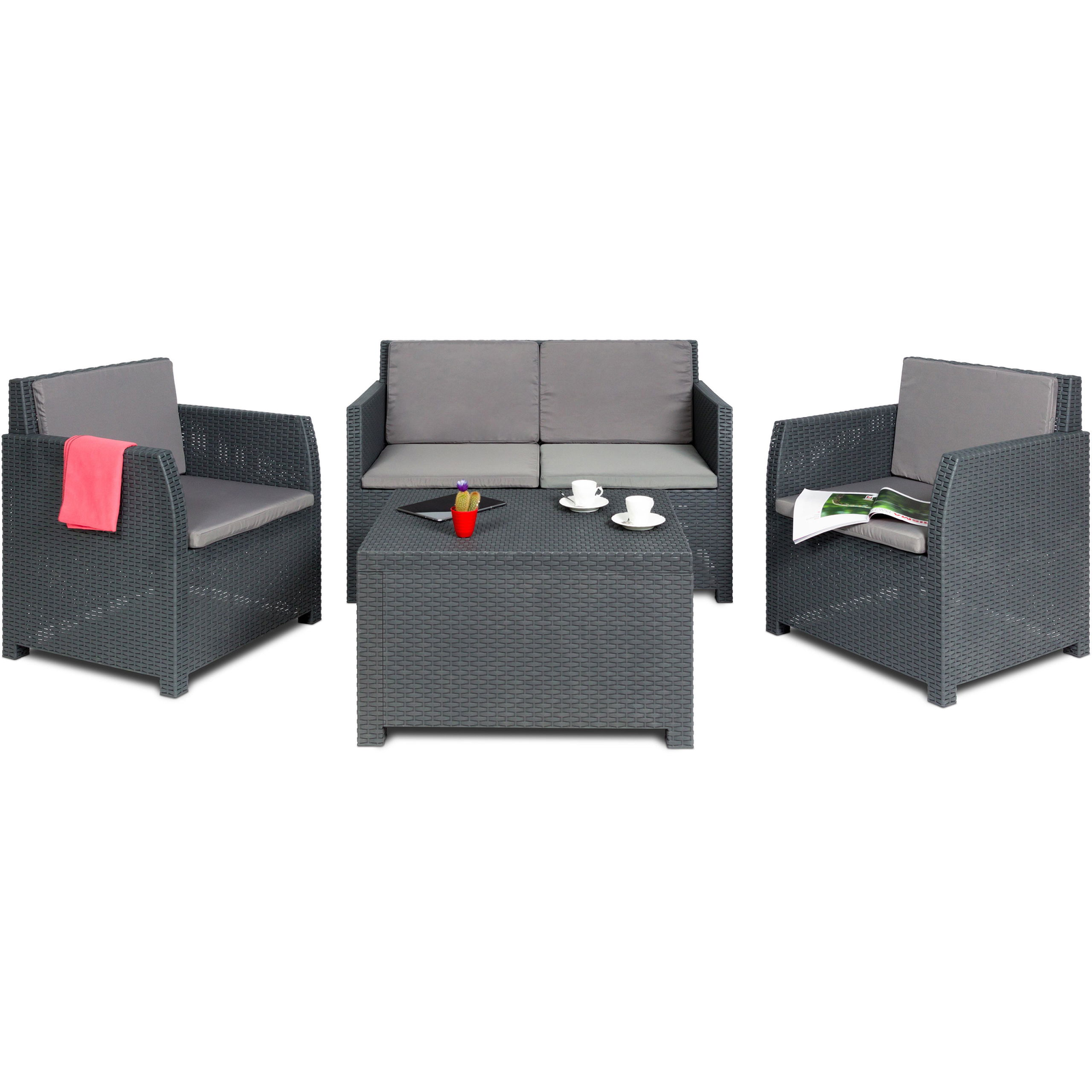 TOOMAX Diana 4 Seater Set - grafitszürke (Z0587R1--4101)