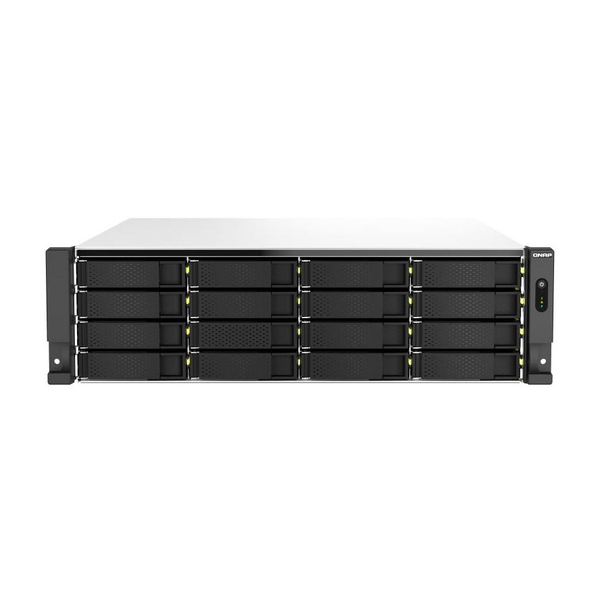 QNAP TS-h2287XU-RP NAS Stativ (3U) Intel Xeon E E-2336 32 GB DDR4 QuTS hero Sort, Hvid