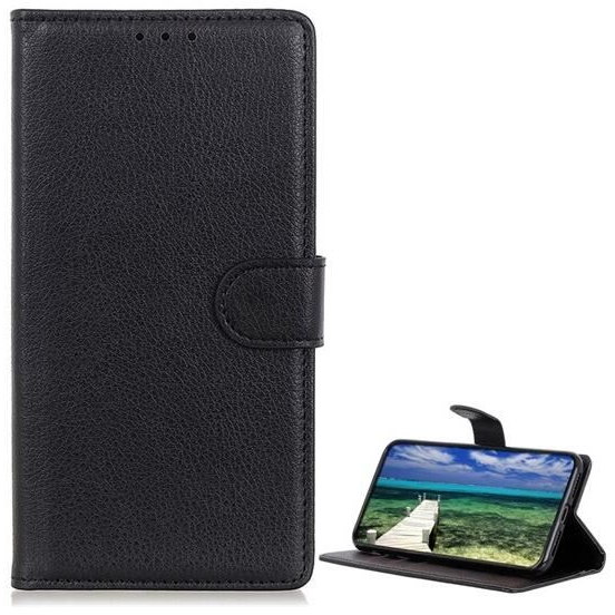 Gigapack Motorola Edge 50 Fusion bőr hatású prémium fliptok fekete (GP-157667) (GP-157667)