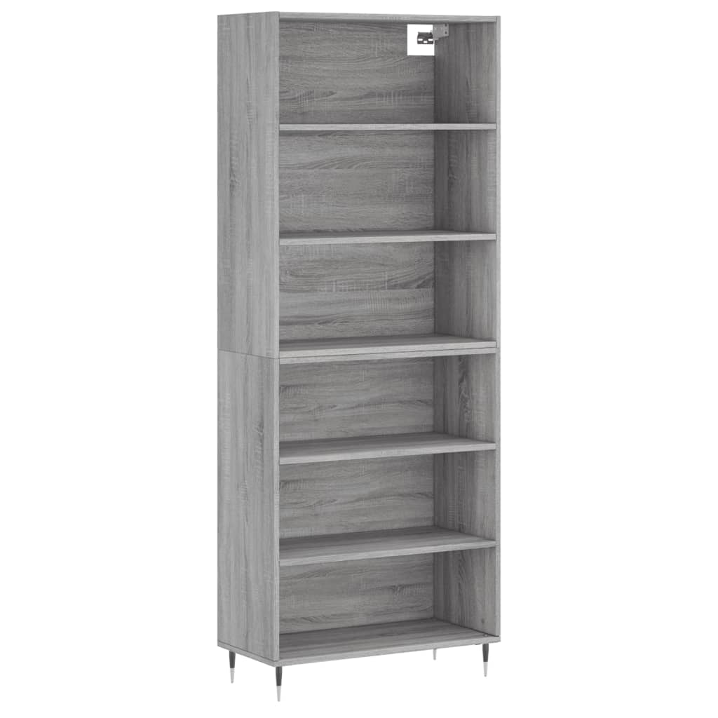 szürke sonoma szerelt fa magasszekrény 69,5x32,5x180 cm (3189555)