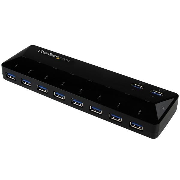 StarTech.com ST103008U2C rozbočovač rozhraní USB 3.2 Gen 1 (3.1 Gen 1) Type-B 5000 Mbit/s Černá