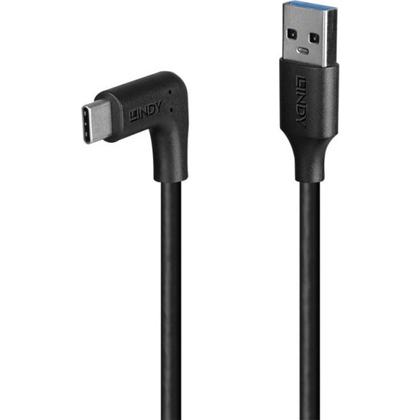 Lindy 32014 USB-kabel USB 3.2 Gen 2 (3.1 Gen 2) 1,5 m USB A USB C Sort