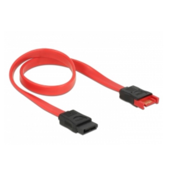 DeLock 83953 SATA hosszabbító kábel 30cm (piros)