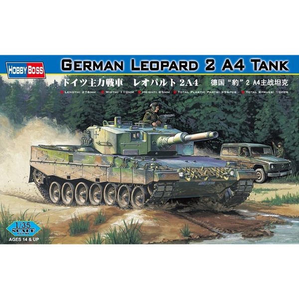 HobbyBoss Német Leopard 2 A4 tank műanyag modell (1:35)