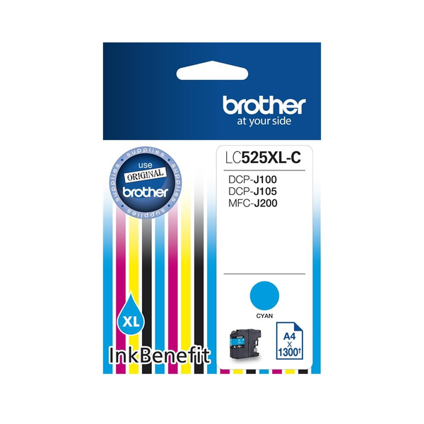 Brother LC-525XLC blækpatron Original Højt (XL) udbytte Blå