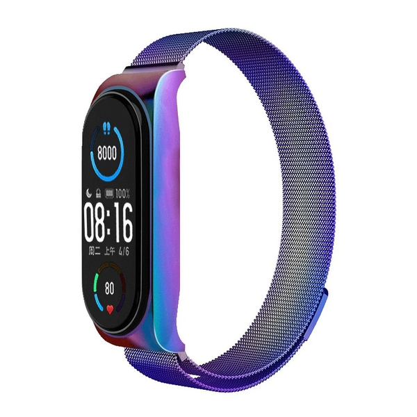 XIAOMI Mi Band 5/6 készülékhez METAL szíj többszínű