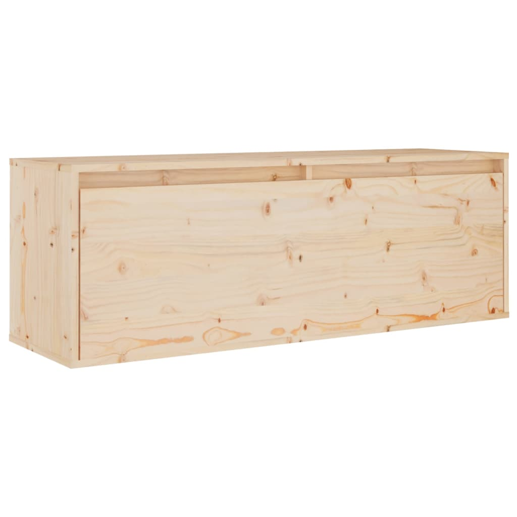 tömör fenyőfa faliszekrény 100 x 30 x 35 cm (813465)