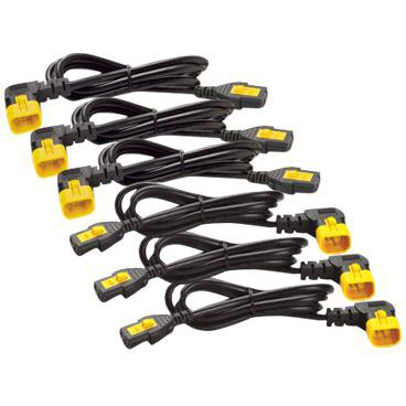 APC C13 - C14 (90 Deg), 1.8m, 6-pack Черен, Жълт 1,83 м C13 разклонител C14 разклонител