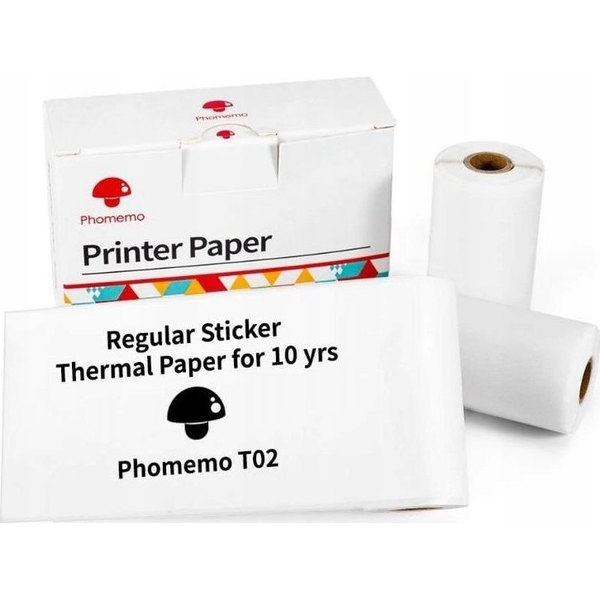 Phomemo Papier Wkład Wkłady Samoprzylepny 3x Rolka 50mm do Phomemo T02 / M02 PRO / M02X / Q12-RMS10