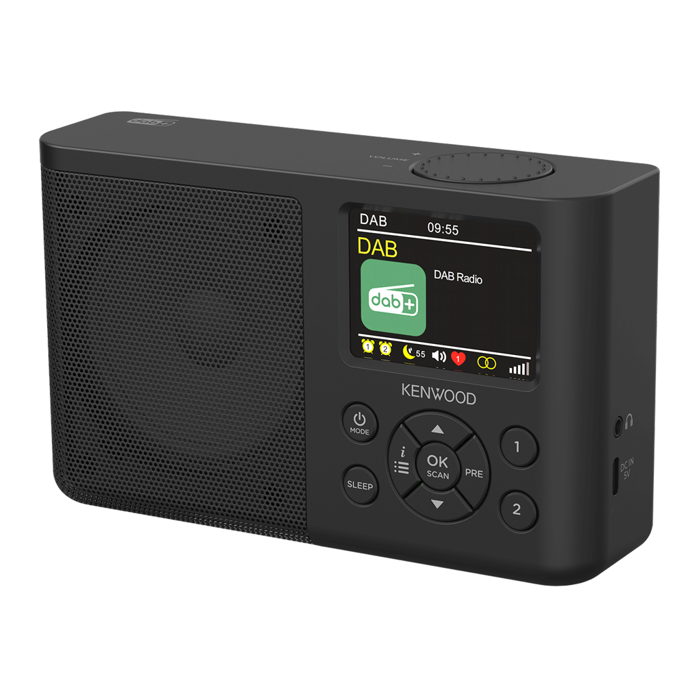 Kenwood CR-M33DAB Bluetooth hordozható FM Zsebrádió - Fekete (CR-M33DABBK)