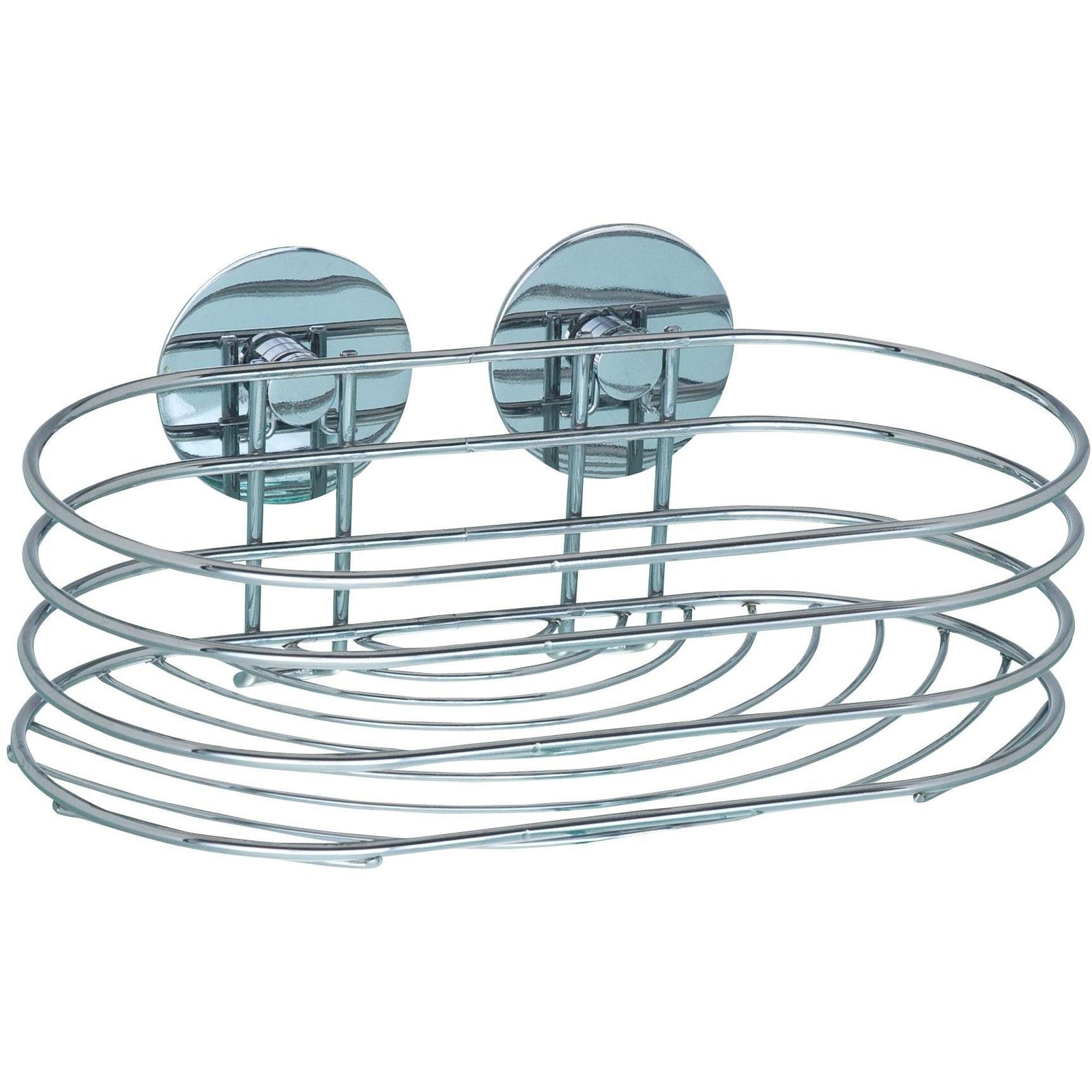 WENKO TurboLoc - Wall Shelf 24x14x13cm, Stainless-steel (z18775100)