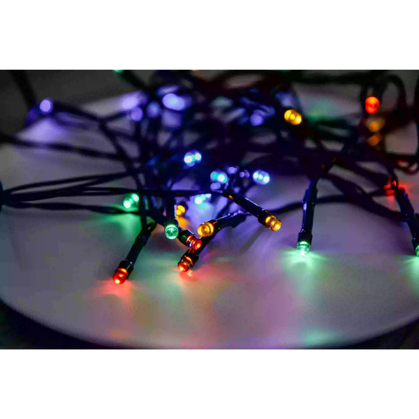 Коледни лампички LED Dekortrend Basic, 180 крушки, Цветна светлина, 9 м