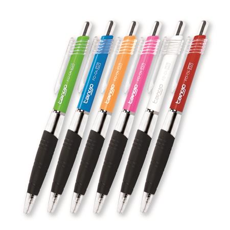 Flexoffice Tango nyomógombos golyóstoll - 0.35mm / Kék (12 db) (FO-04BLUE)