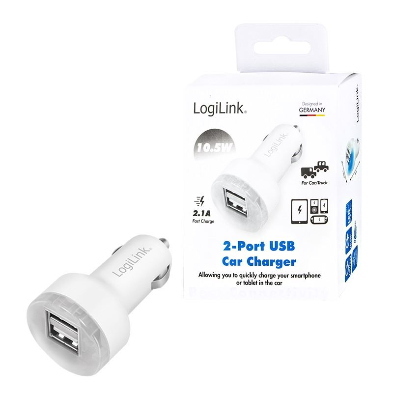 Logilink USB autós töltő 10,5W (PA0227) (PA0227)