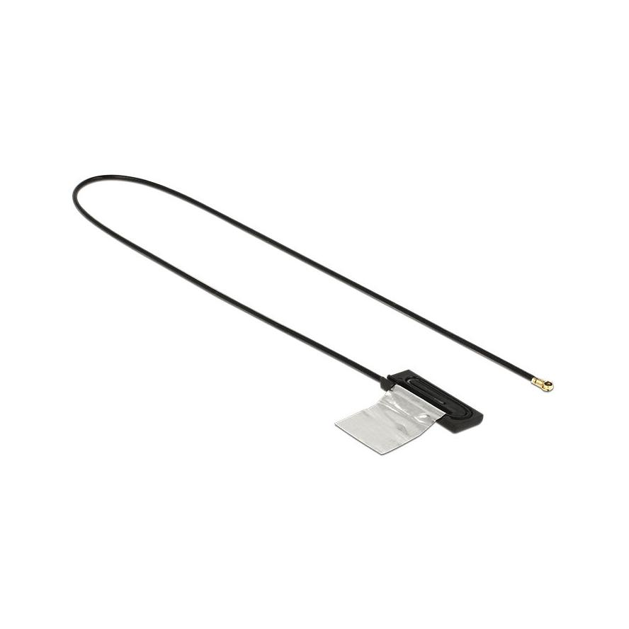 KAB Delock 86286 WLAN Antenna MHF IV /HSC MXHP32 Compatible Plug 802.11 ac/a/h/b/g/n CCD 1 dBi 250 mm internal (86286)