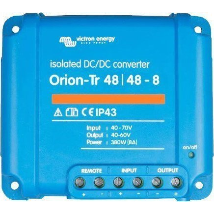 Victron Energy Orion-Tr 48/48-8A (380W) Isolated DC-DC converter DC/DC gépjármű feszültségváltó - 48.2 V/15 A 380 W (ORI484841110)