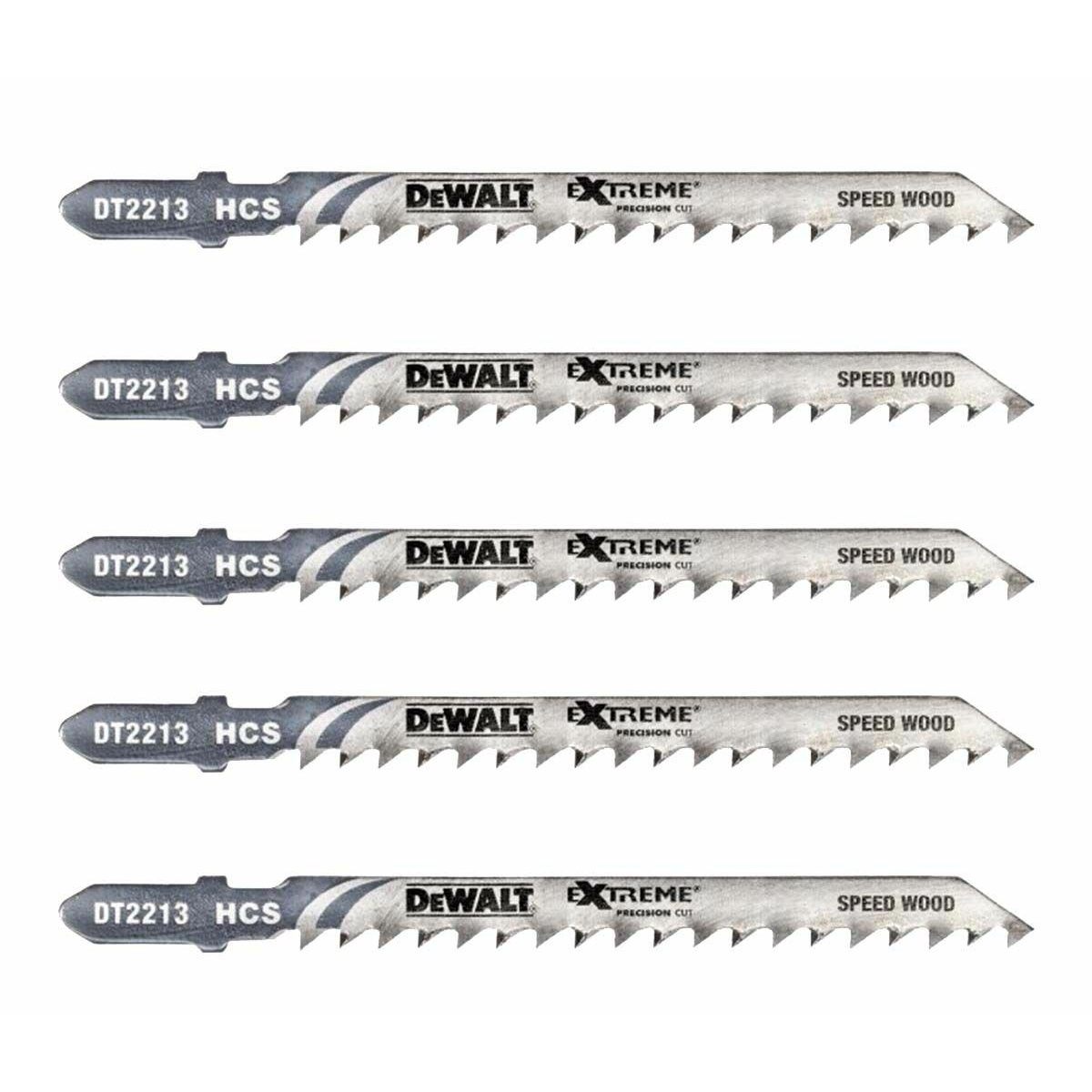 FA SZÚRÓFŰRÉSZLAP KÉSZLET 5DB-OS DT2213-QZ DEWALT (DT2213-QZ)