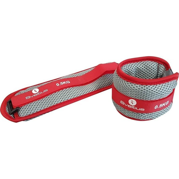 SVELTUS 206000128 Csukló- és bokasúly vízi Aquaband 2x0.5 kg szürke / piros