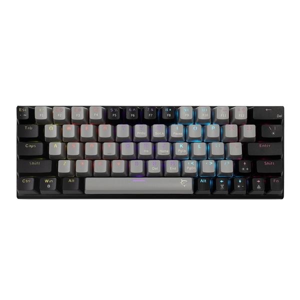Клавиатура White Shark WAKIZASHI-2/G-B/R-HU — WS GK-002713V2-G-B/R-HU, унгарска подредба, сиво-черна
