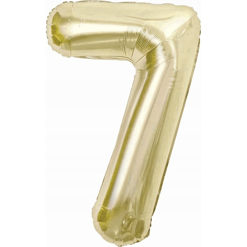 Szám Fólia Lufi - 7-es, 85 cm, Pezsgőszínű (CH-B8H7)