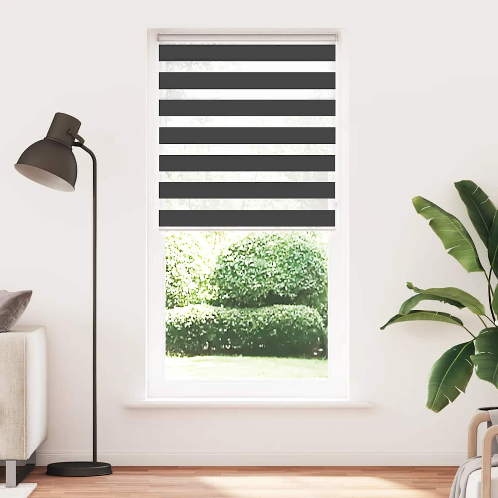 zebrafüggönnyel fekete szövetszélesség 95,9 cm poliészter (4014287)