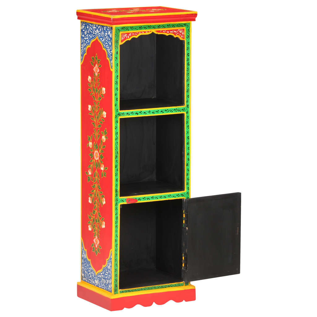 kézzel festett tömör mangófa tálaló 40 x 30 x 120 cm (323537)