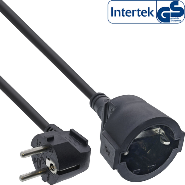 InLine 16401Y prolunghe e multiple 1 presa(e) AC Interno Nero