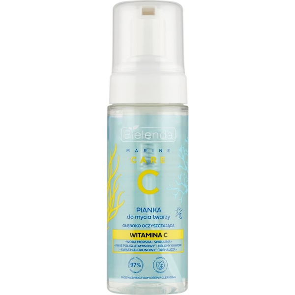 Bielenda Marine Care C Pianka do mycia twarzy głęboko oczyszczająca -  Witamina C 150ml