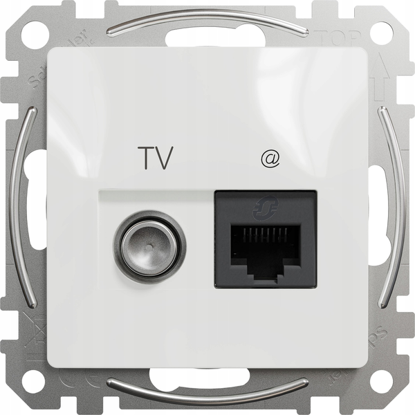 COMPUTER+TV SOCKET SDD111469T WHITE