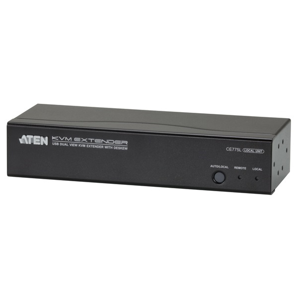 ATEN CE775 extensor audio/video Transmisor y receptor de señales AV Negro