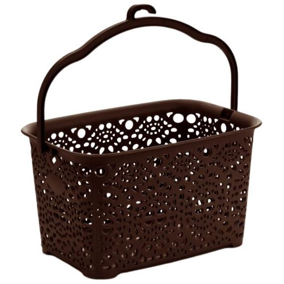 Mega Plast MONAKO csipesztartó kosár, 13×23,5×15,5 cm, wenge (MAT26433)