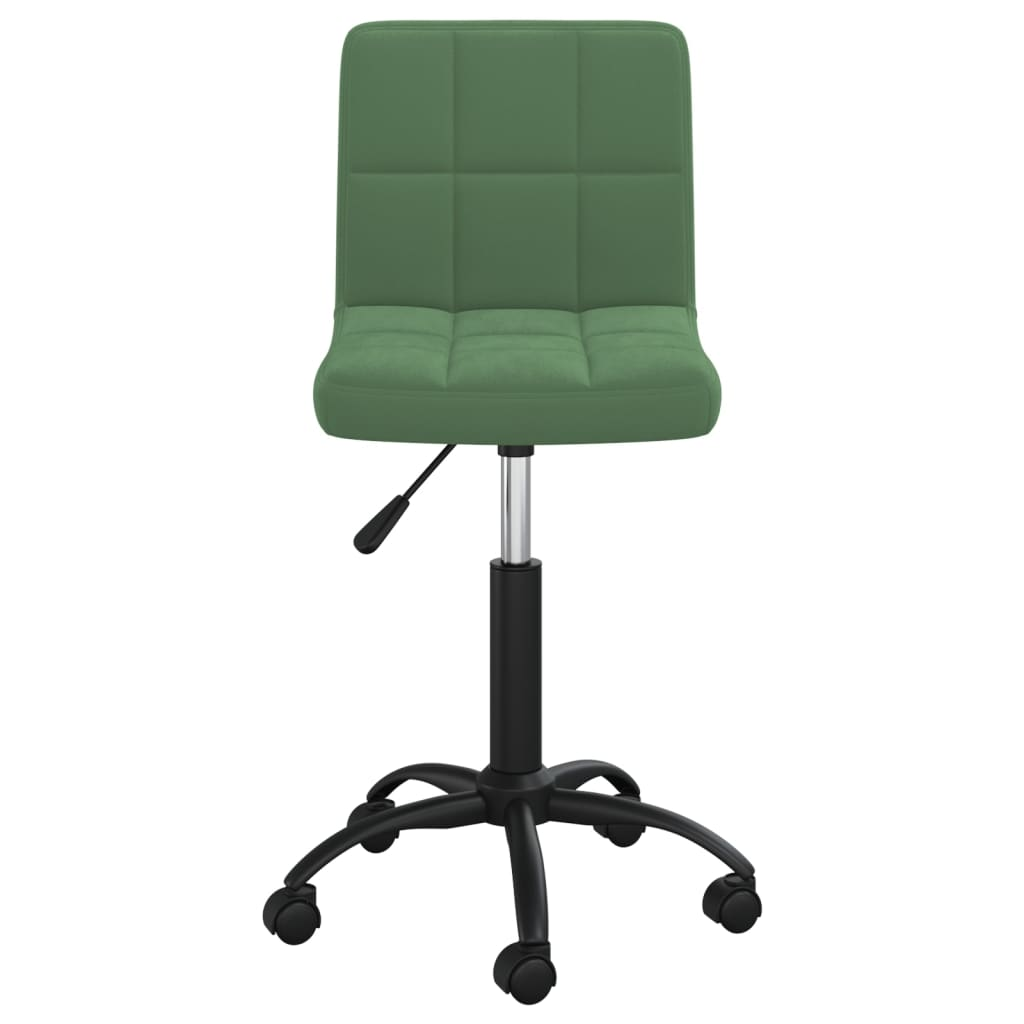 sötétzöld bársony forgó étkezőszék (3087599)