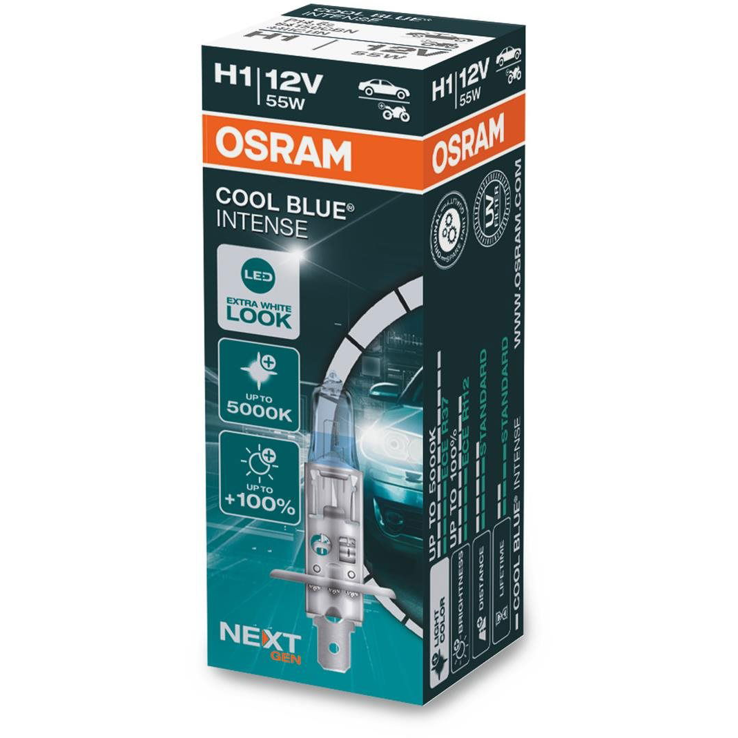 OSRAM H1 Cool Blue Intense Next Generation, 12V, 55W, P14,5s, doboz (64150CBN)