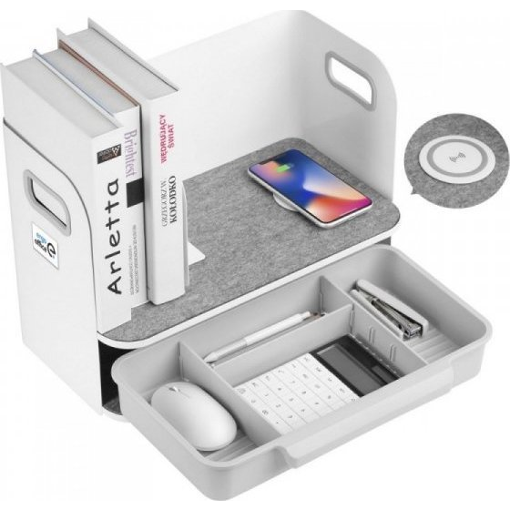Namizni organizator s Qi polnilno postajo ErgoOffice ER-441
