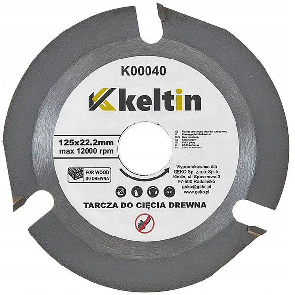 &Tarcza do cięcia drewna 125X22,23mm 3T (100/200)