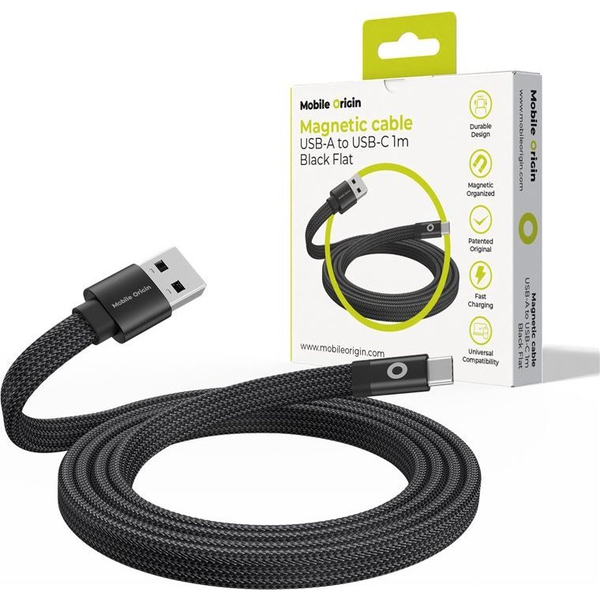 Kabel Mobile Origin USB - USB-C 1 m černý
