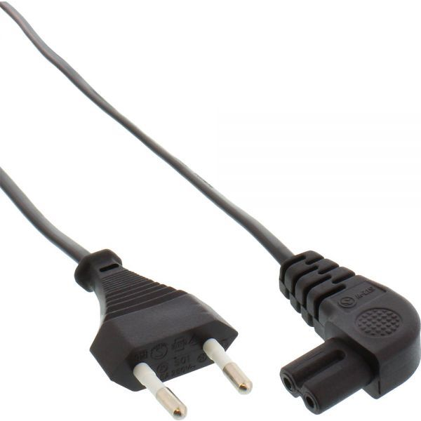 InLine 4043718101191 cavo di alimentazione Nero 2 m CEE7/16 Accoppiatore C7