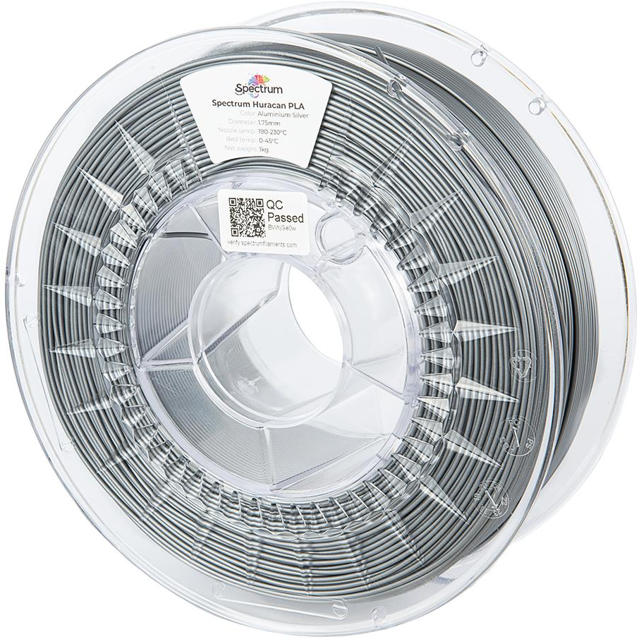 Spectrum Huracan PLA 1,75 mm, Aluminium Silver, 1 kg (80918)