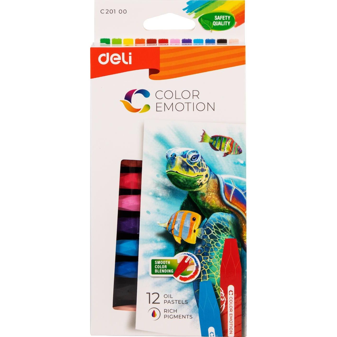 Deli Color Emotion 12db/csomag olajpasztellkréta (C20100)