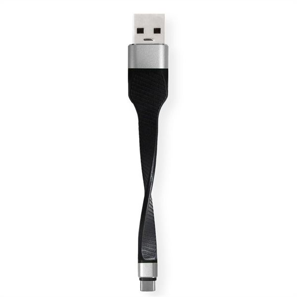Roline USB Type-C - USB Type-A kábel 0,11m fekete (11.02.9014-10)
