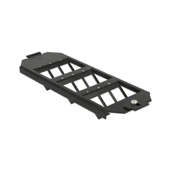 Delock 9 portos keystone szerelőpanel padlódobozhoz fekete