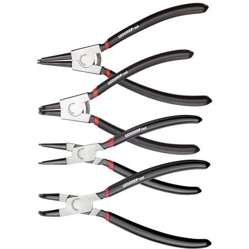 Gedore RED 3301156 biztosító gyűrűs fogó készlet, 4 részes (3301156)