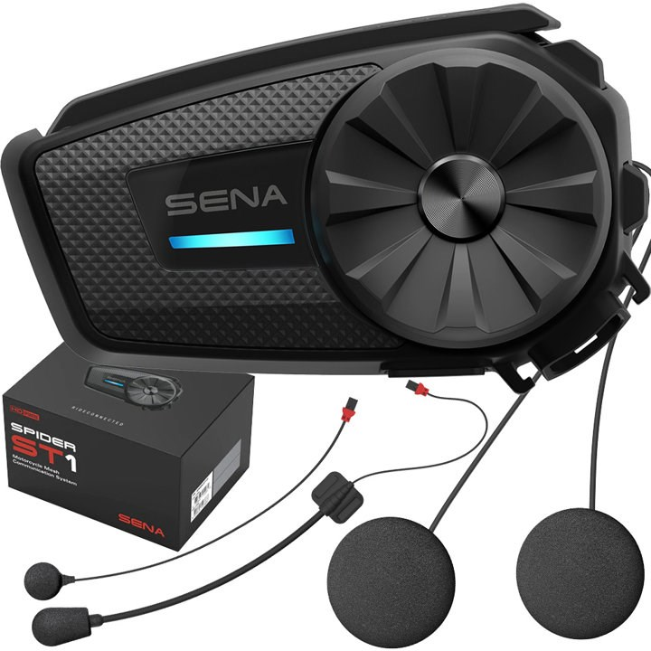 Sena Spider ST1 Motoros Intercom kommunikációs rendszer - Fekete (8809629527583)