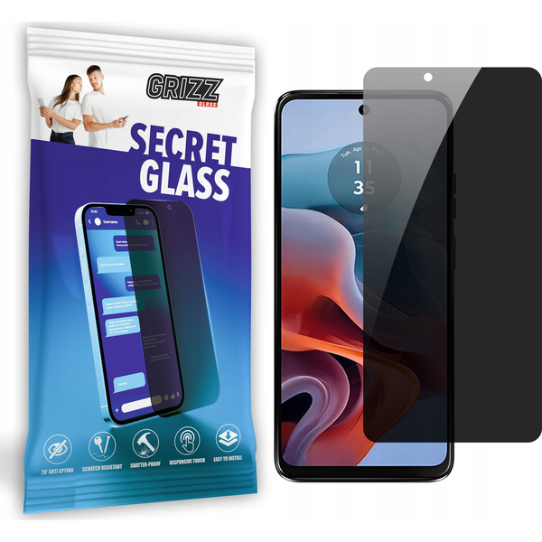 GrizzGlass Szkło prywatyzujące GrizzGlass SecretGlass do Motorola Moto G34