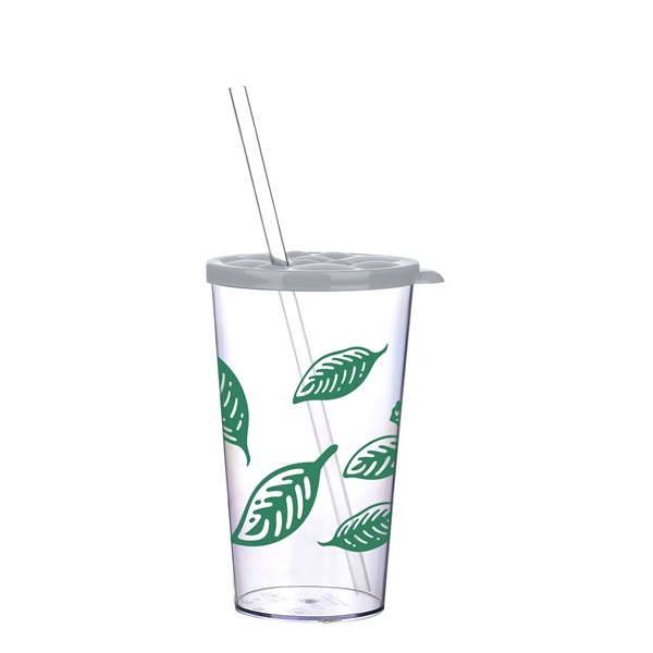 IRIS LIMESHAKE BUBBLE pohár tetővel, szívószállal 700ml AP-9449 (AP-9449)