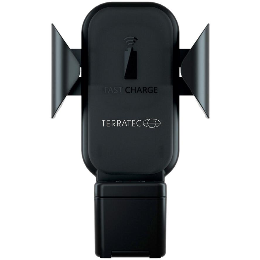 TERRATEC Charge Air Autós wireless Okostelefon + AirPods + Watch töltő Fekete (306839)