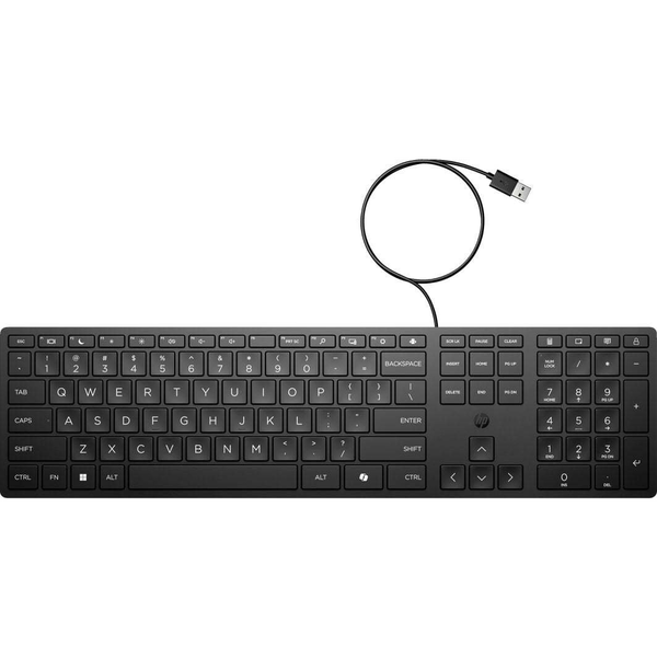 HP 320K tastatur Kontor USB Sort