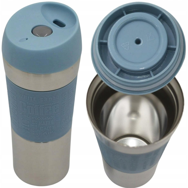 KUBEK TERMICZNY TURYSTYCZNY EXCELLENT HOUSEWARE 350L - NIEBIESKI