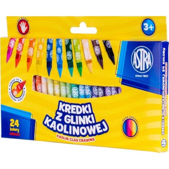 Zsírkréta ASTRA kerek hegyezett 24 színű