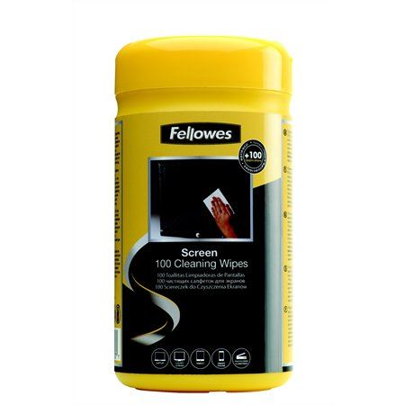 Vlhčené utierky na obrazovky Fellowes 100 ks